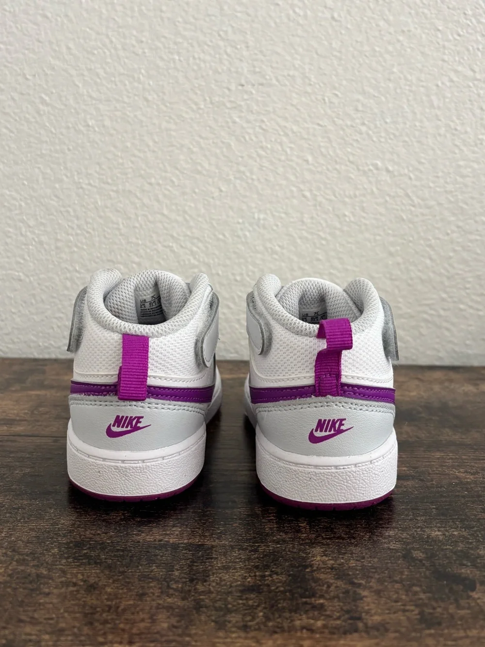 Nike Court Borough Mid sneakers in purple/white
